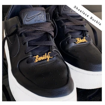

Custom Name Shoe-buckle Personalized Jewelry Stainless Steel Shoe Tag Nameplate Shoelace Buckle Gold Charm Fashion Party Bijoux