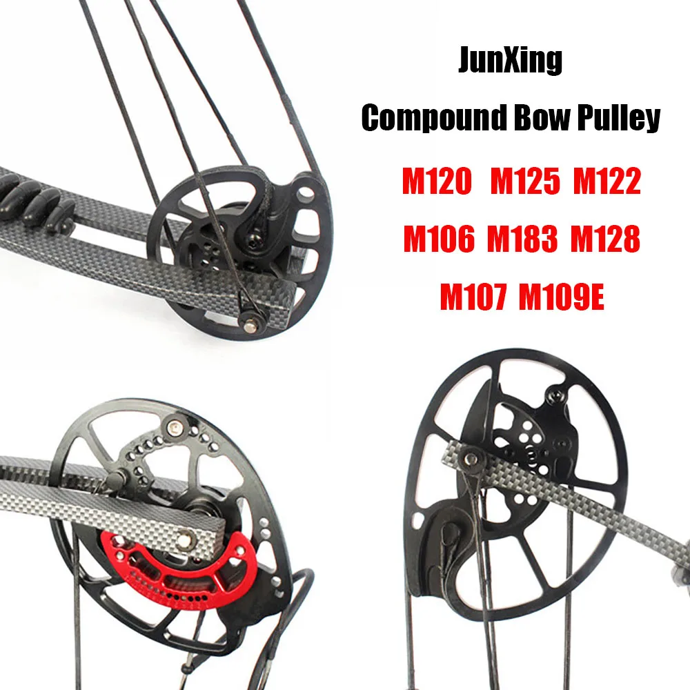 1 Pair Compound Bow Pulley DIY JunXing M106 M120 M125 M122 M183 M128