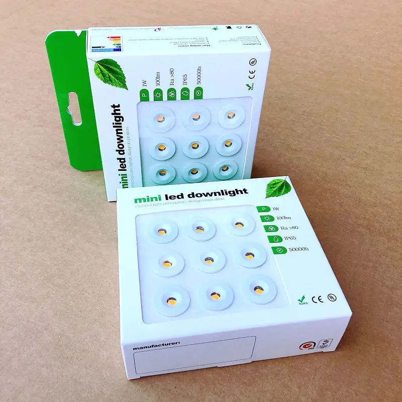 Mini lâmpada de led downlight de 1w