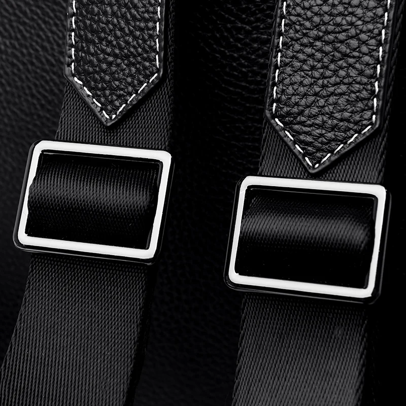 Fashion Real Leather Backpack Genuine Leather backpack Female Large Capacity School Bag Simple Shoulder Bags for Women Mochila