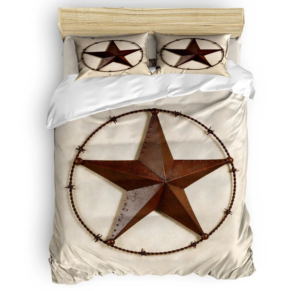 Texas Lone Star кантри Уэст печать на заказ постельное белье набор 3D цифровая печать Рождественский комплект белья Король США Королева