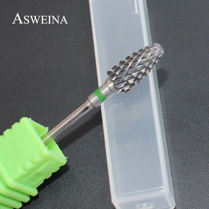 ASWEINA, 5 типов твердосплавных сверл для ногтей, пилки для ногтей, фрезы, Электрический Ротер, устройство для маникюра, полированные инструменты для маникюра