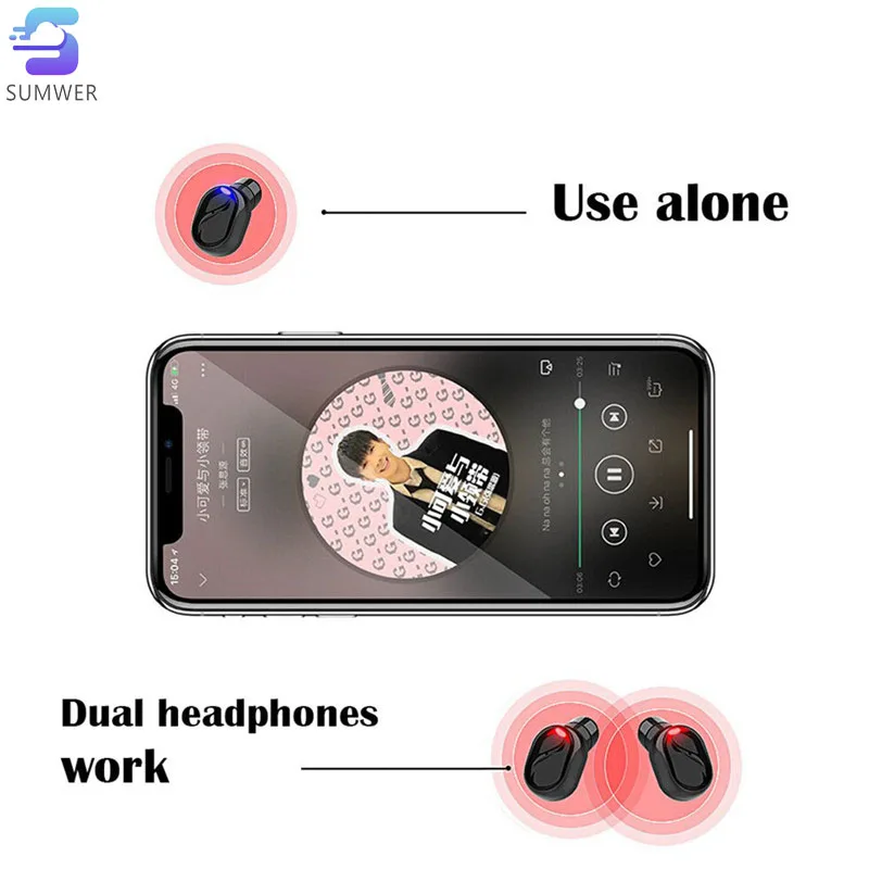M18 Mini Waterproof Bluetooth Earphone TWS Wireless Earphones LED Power Display V5 0 Headphones with 2600mAh Charging Box
