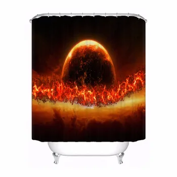 

Custom Galaxy Sunset Shower Bath Curtain Mildewproof Waterproof Polyester Various Sizes#180417-03-167