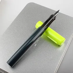 Pluma estilográfica de Punta extrafina para oficina, Escuela de Negocios, escritura y caligrafía, barril de acero, avión, novedad
