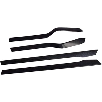 

Car Inner Door Trim Cover Interior Mouldings Trims 4 Pcs for Tesla Model X 2016-2019 ABS Plastic Car Accessories