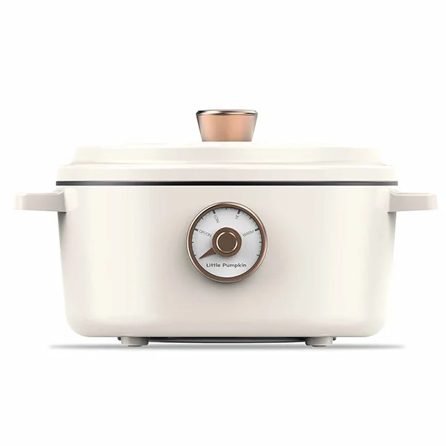 White No Steamer 2000 мл Электрический котел для рабочего стола, Семья горячий горшок мульти Плита 220 V-240 V Пароварка 1000W Мощность 3 шестерни ВОК - Цвет: White No Steamer