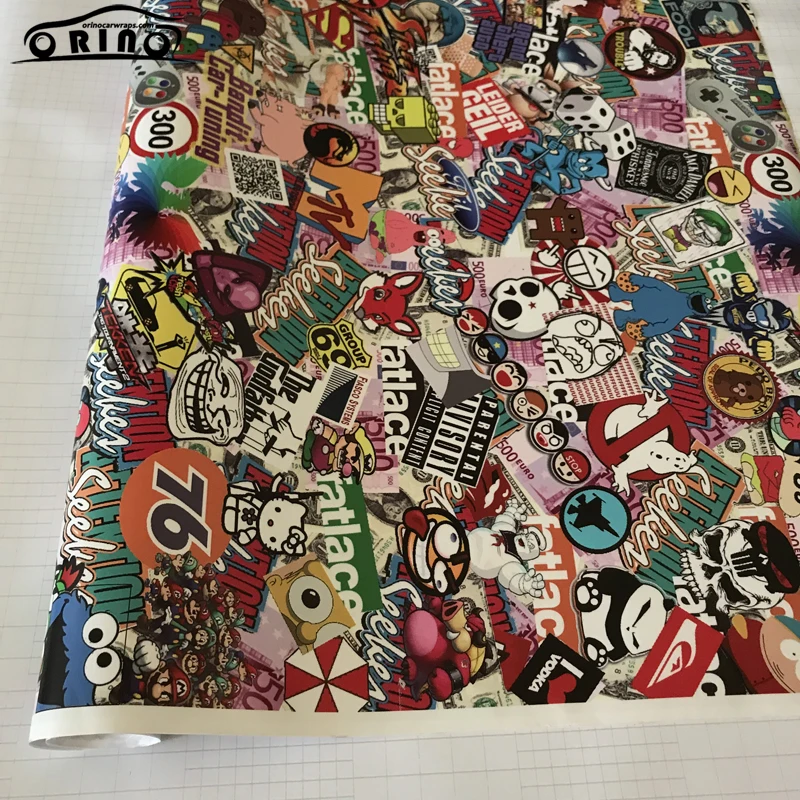 Sticker Bomb Vinyl Film Wrap-1
