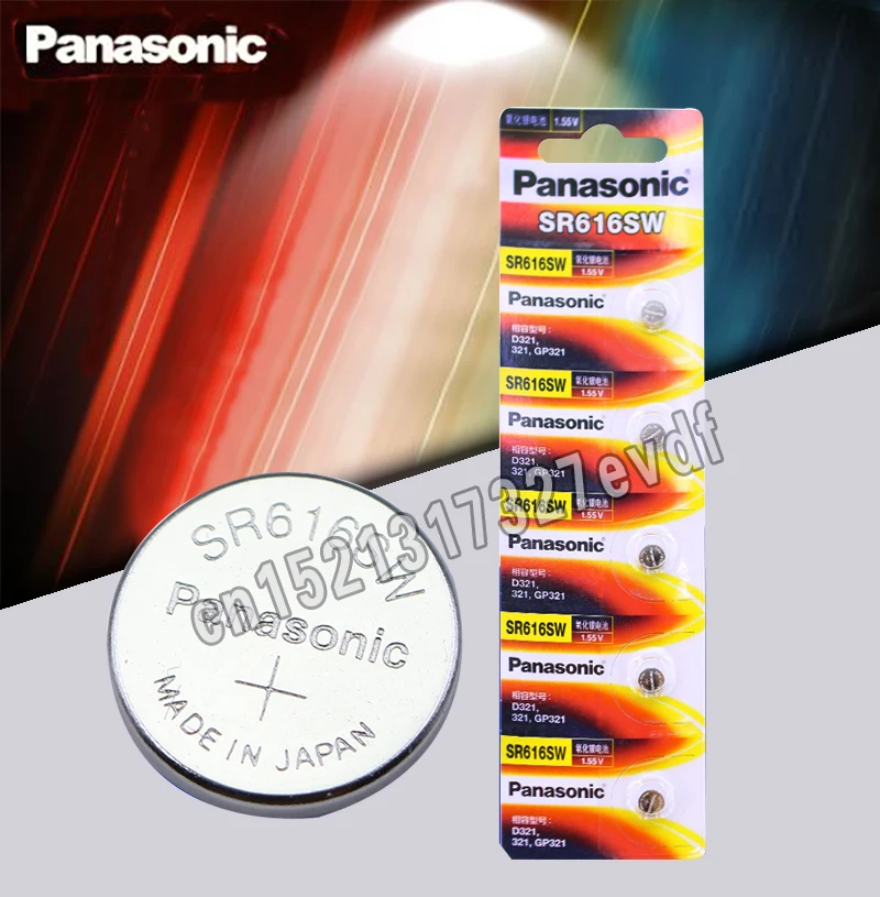 5 шт./1 партия пакеты Panasonic оксида серебра аккумуляторы таблеточного типа 6 8 мм * 1