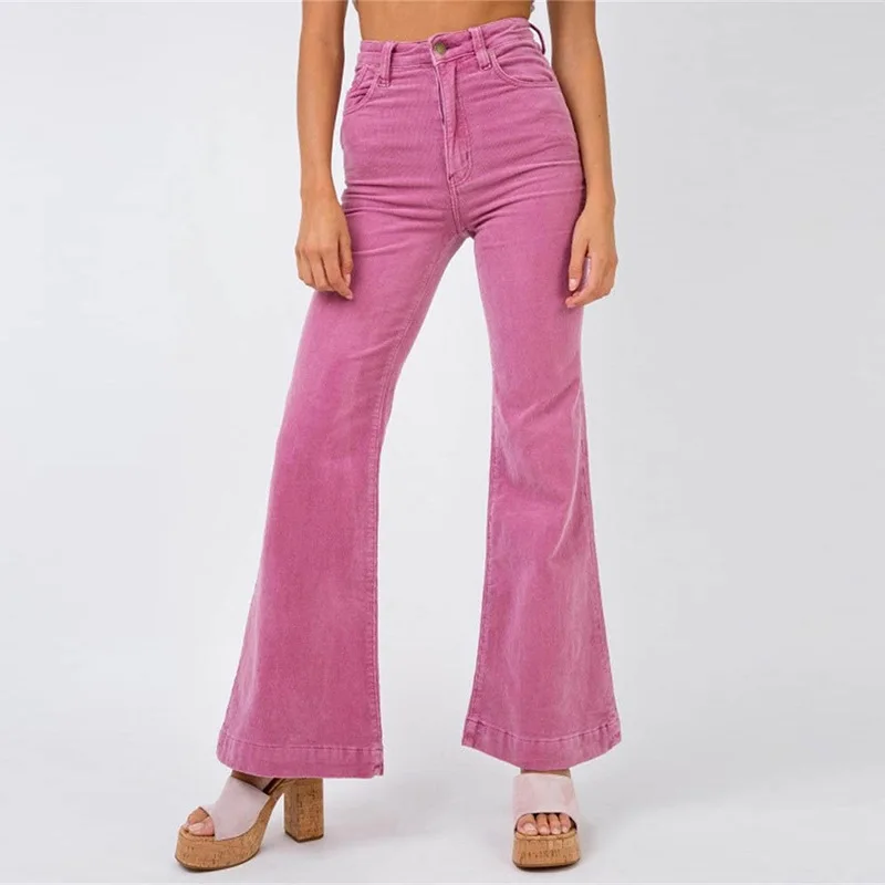 2023 Primavera New Khaki Rosa Jeans Clássico