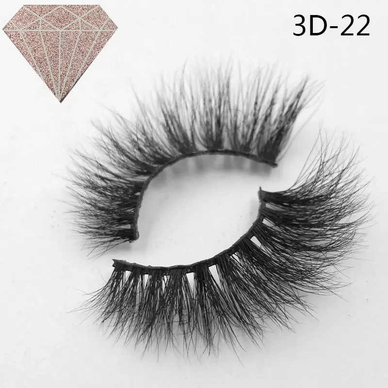 3D-22 Iflovedekd 3D норковые ресницы настоящие норковые накладные ресницы натуральные для макияжа удлинители ресниц - Цвет: 3D-22