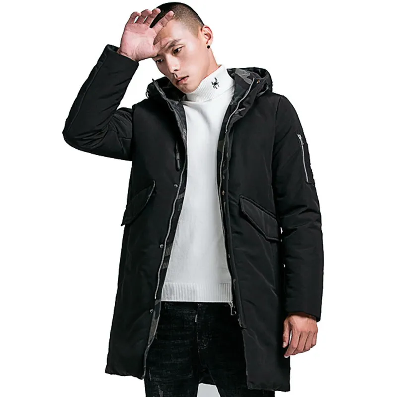 Aismz/зимняя мужская куртка; roupa casaco masculino; Длинная парка с капюшоном; толстая теплая верхняя одежда; шапка; парка; abrigo hombre; пальто; мужская одежда