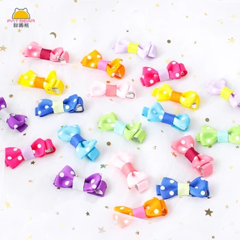 

20PCS/Set Baby Girls Dot Bow-knot Hairclip Cute Webbing Multi Color Hairpins Hair Clips Pins for Kids Headwear Barrettes Gift