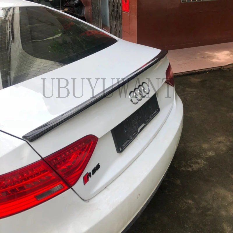 Best Price Hoge Qiality Carbon Fiber Exterieur Kofferbak Spoiler Auto Tail Boot Wing Decoratie Voor Audi A5 2 Deur 2009- 2014 Best Price Hoge Qiality Carbon Fiber Exterieur Kofferbak Spoiler Auto Tail Boot Wing Decoratie Voor Audi A5 2 Deur 2009- 2014