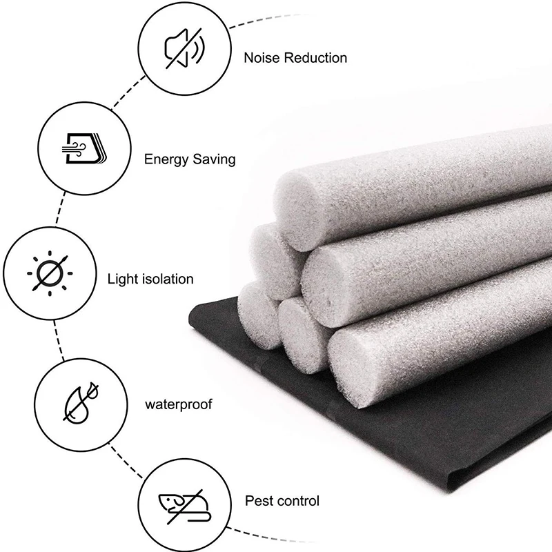 Home 93cm Under Door Draft Guard Stopper Soundproof Reduce Noise Door Bottom Sealing Weather Strip Under Door Draft Guard 2021-5