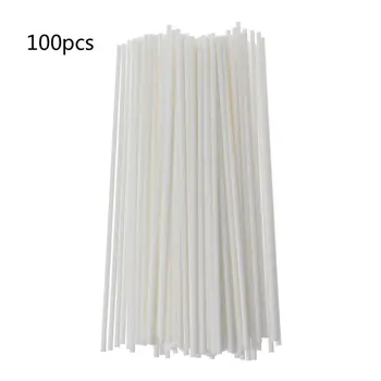 

100Pcs 19cmx3mm Fiber Sticks Diffuser Aromatherapy Volatile Rod for Home Fragrance Diffuser Home Decoration color white
