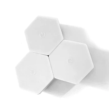 

3pcs Simple Creative Wall Lamp Remote Control Hexagonal LED Wall Lamp Dimmable Timing Smart Light Home Office Lighting Decor