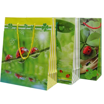 

Gift bags Bagland "Good Luck 2", Paper-160g/m2, pack of Saving-12 To. Assorted, 26cm x 32cm x 10cm