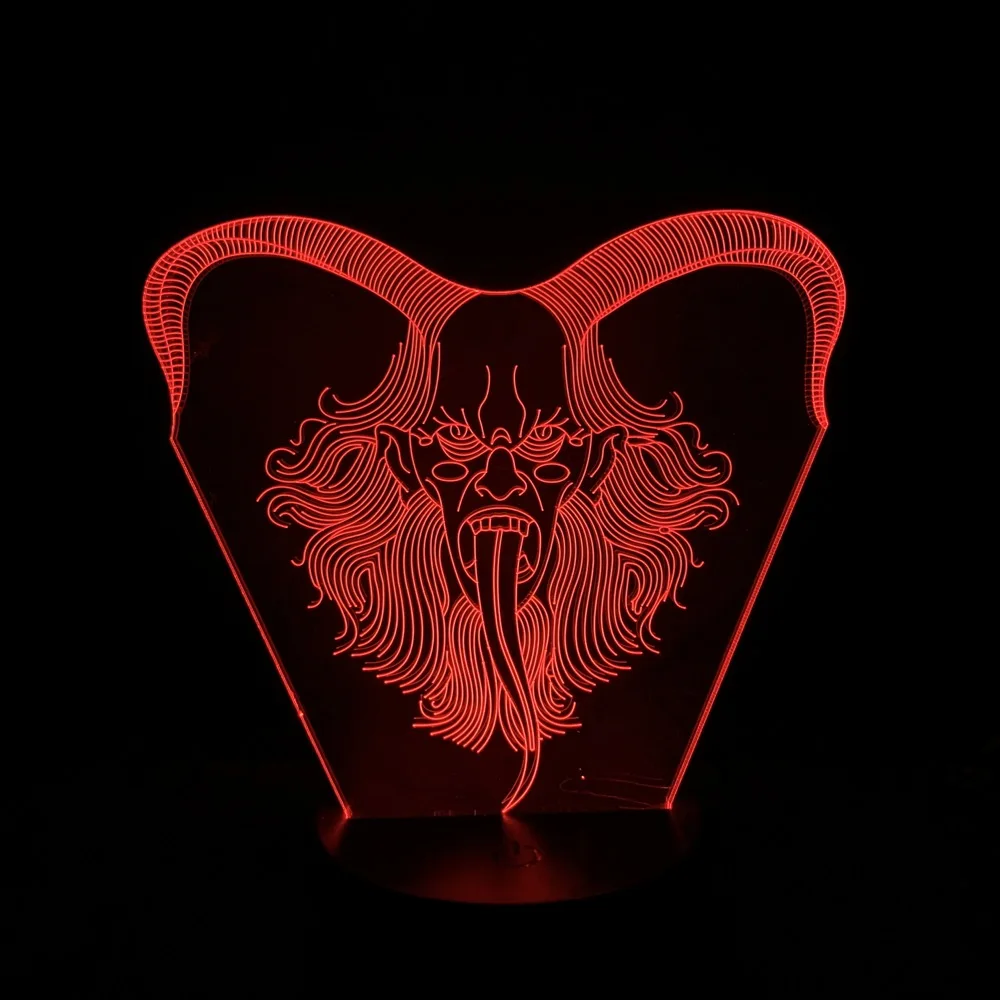 3d лампа злой дух многоцветный атмосфера 3D иллюзия Декор дропшиппинг поставщики