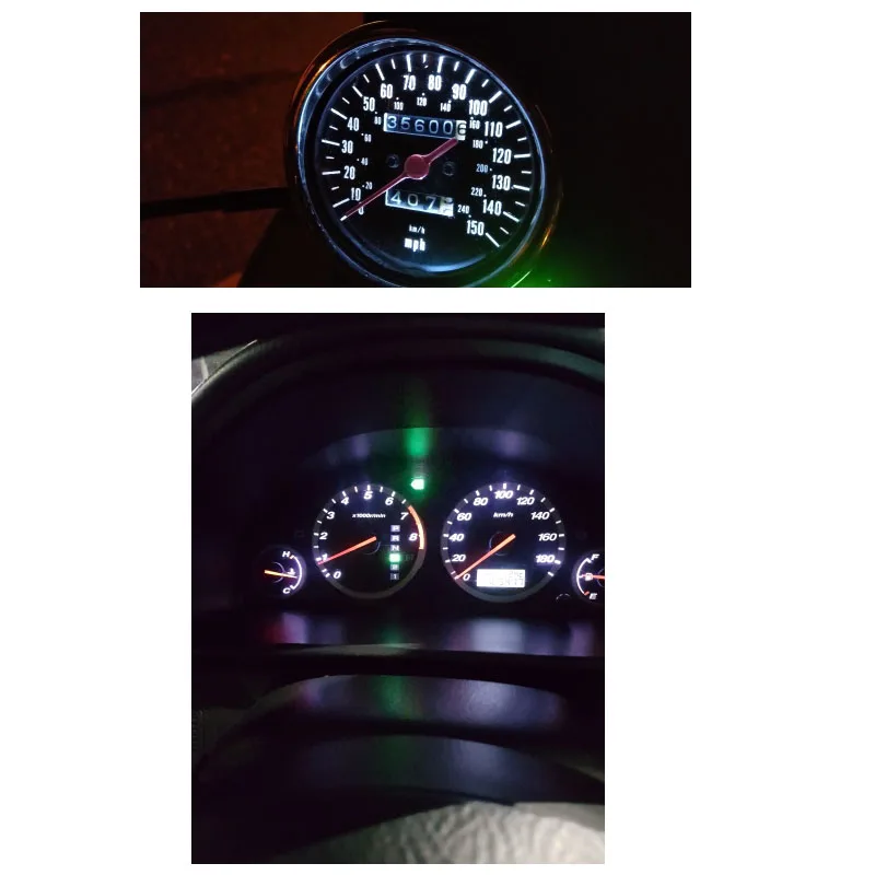 1000 шт. Автомобильный интерьер T5 Led 1 SMD DC 12V свет керамический манометр приборной доски инструмент Керамический автомобиль авто боковое освещение лампы