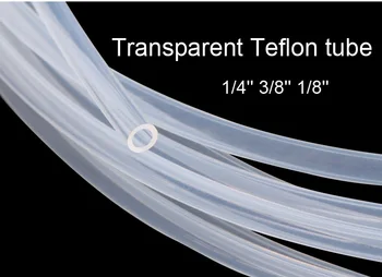 

1/4'' 3/8'' 1/8'' 1/8 1/4 3/8 inch Transparent Teflon tube clear Ptfe tube PFA pipe FEP hose F46 tubing