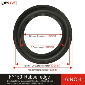 

DIYLIVE 6-inch subwoofer speaker repair accessories narrow model rubber bezel folding ring subwoofer (150mm) 150 hard