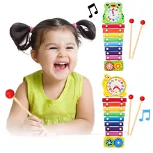 Раннее Обучение мудрости 8 весов музыка ксилофон развивающие Развивающие деревянные игрушки подарок семья необходимые интеллектуальные игрушки