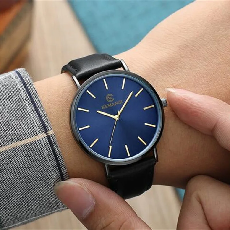 2022 Luxury Business Men Watches Men Gold Watch Ultra Thin Mens Watches Leather Quartz Watch Man Wristwatch horloge mannen