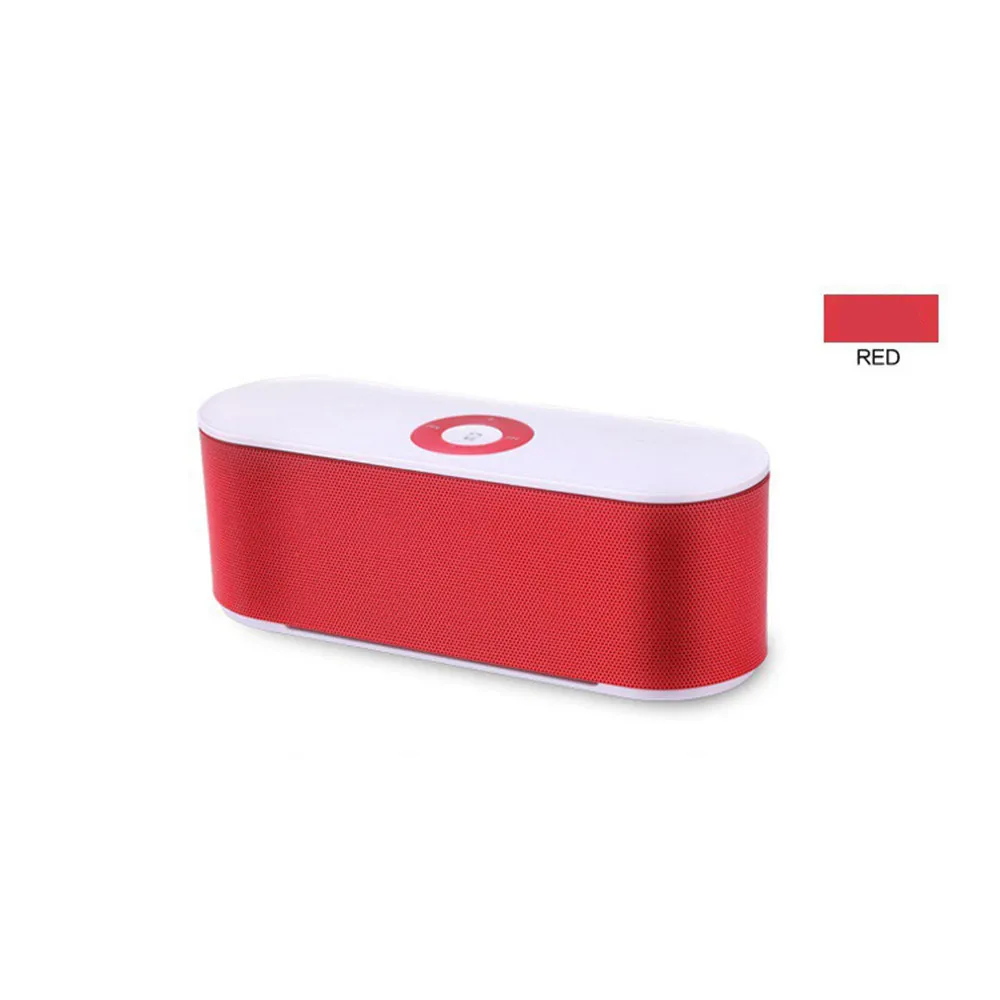 Красный HYASIA Мини Bluetooth динамик портативная беспроводная звуковая система 3D стерео MusicPlay объемный звук, Bluetooth Саундбар поддержка TF AUX FM - Цвет: Красный