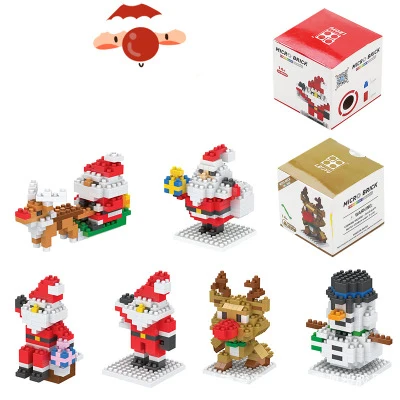 

6 Types Of Small Particles Assembling Plug-in Building Blocks For The Elderly, Children's Educational Christmas toys, Small Gift