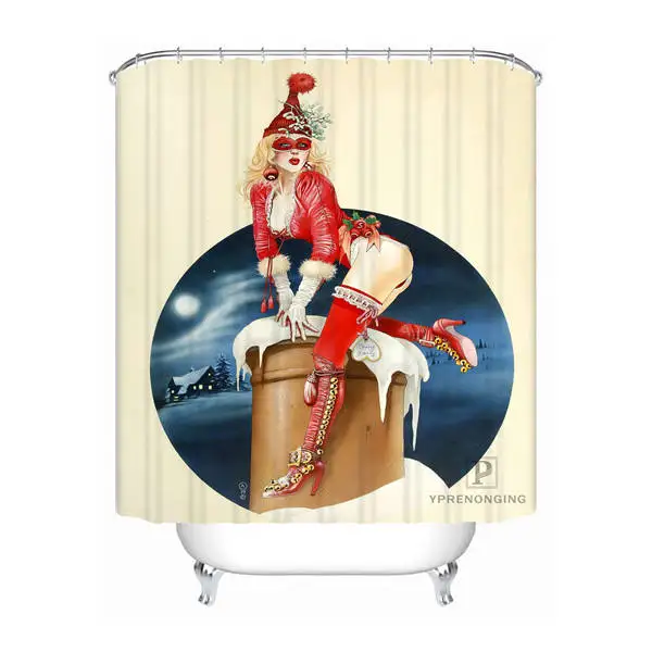 Shower Curtain Ванна Шторка для ванной персонализированные булавки Up Gril с домашний Декор автомобиля занавеска для душа водонепроницаемые тканевые Крючки#180417-01-65 - Цвет: Shower Curtain