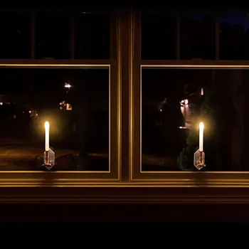 

Candles Light Solar Flickering Wedding Window Candles Lamp Romantic 2pcs Best Gift Home LED Tealight Electronic Christmas Decor