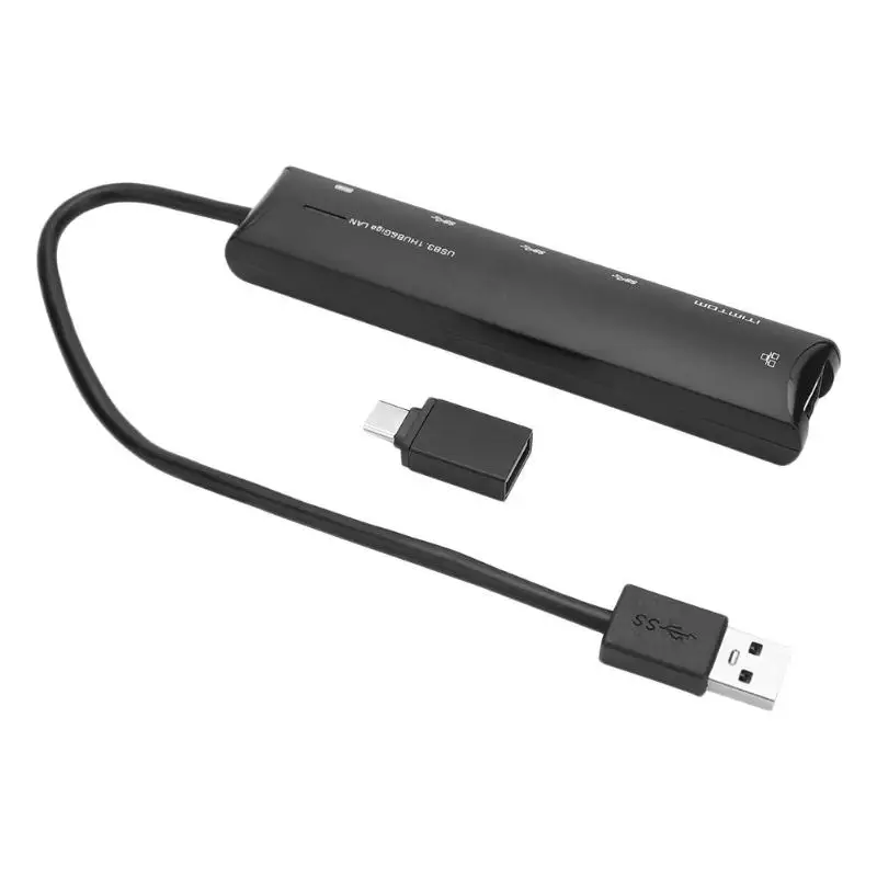 Прочный USB-C конвертер Классический Тонкий USB Ethernet USB 3,0 в RJ45 USB 3,0 концентратор адаптер сетевая карта для приставки