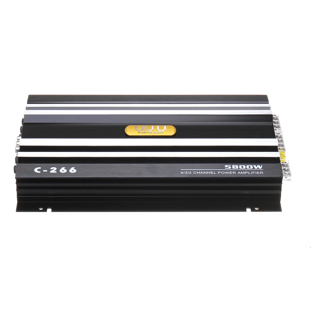 DC 12V 5800W 4 канальный автомобильный усилитель Динамик Мощность стерео усилитель Авто Аудио Мощность автомобильный усилитель звука усилитель
