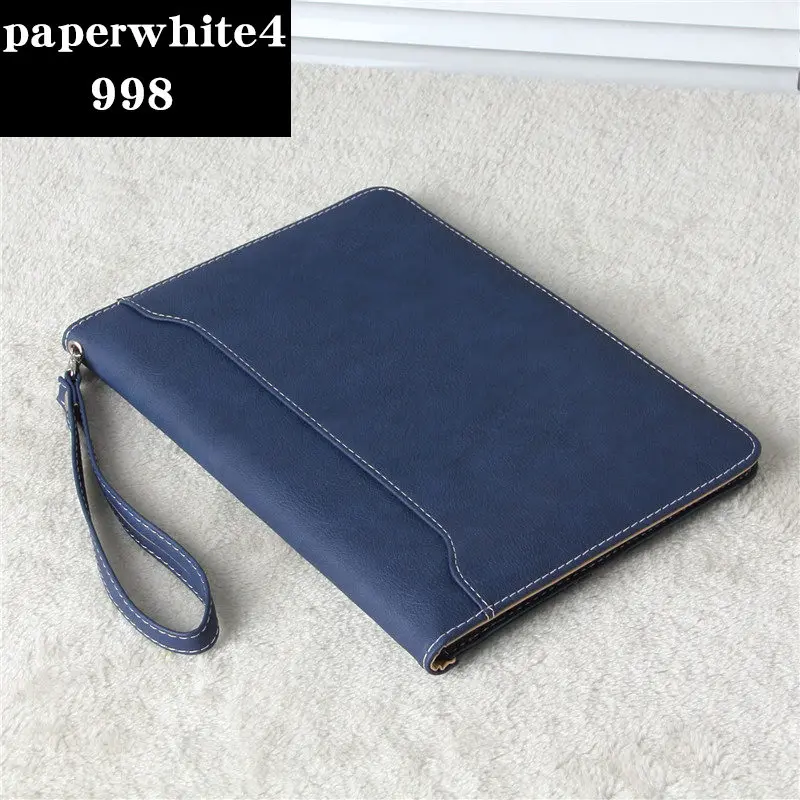 Dark Blue Новинка Kindle Paperwhite 4 Чехол из искусственной кожи чехол сумка мягкая электронная книга Smart Cover для Amazon Kindle Paperwhite 4 чехол Coque - Цвет: Dark Blue