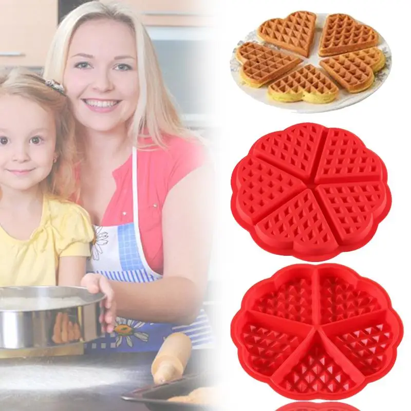 Силиконовые вафли Pan для выпекания хлебобулочных изделий запеченные Muffin пресс-форма для торта безопасности 4 полости лоток