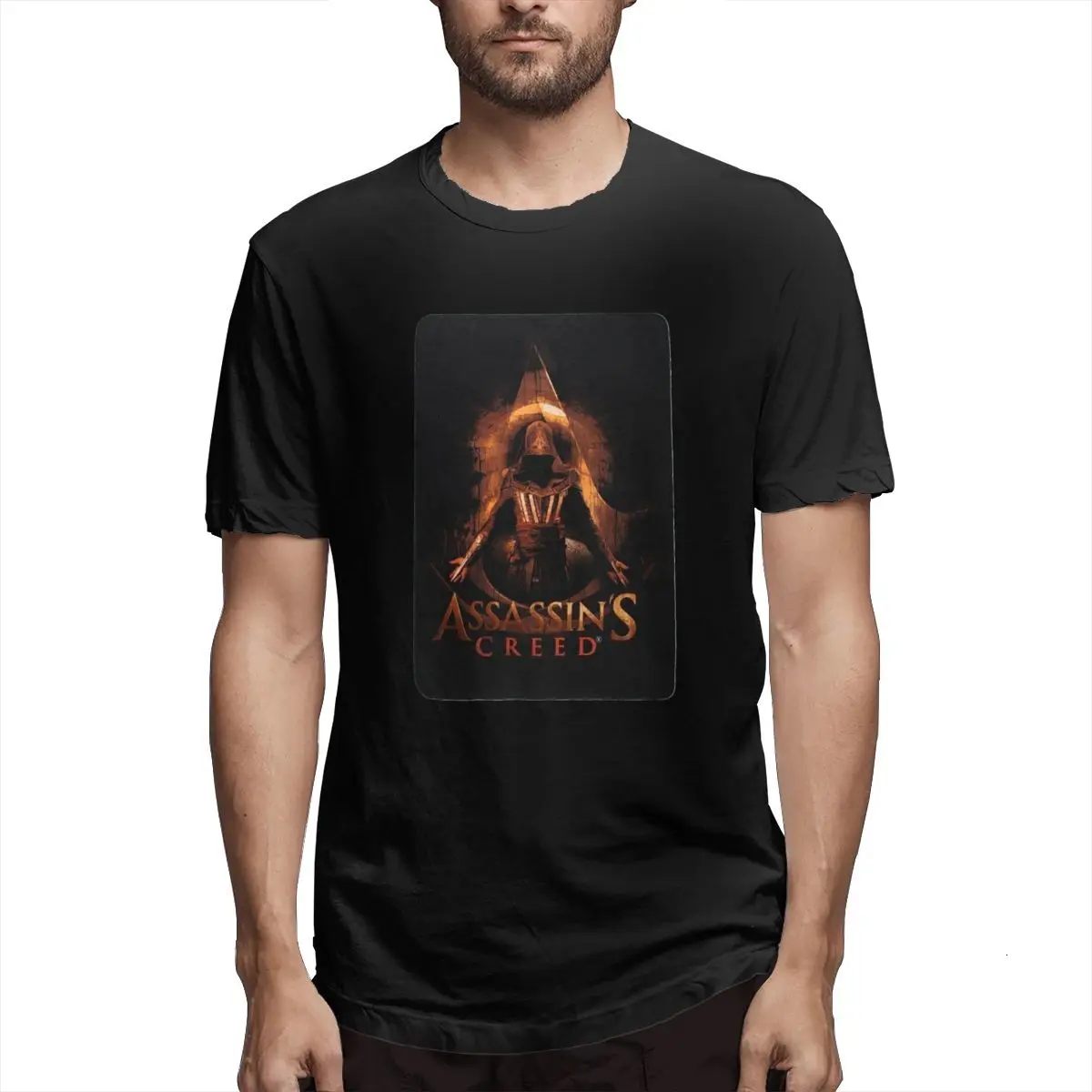 Men T-Shirts Summer Men's Short Sleeve T-shirt Casual Cotton ASSASSIN’S CREED GIFT printing t shirt men tee shirt Fun 5XL