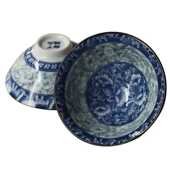

Blue and White Porcelain Tea Cup 2PCS Teacup 80ml Vintage Teaware China Puer Cups Master Tea Bowl Drinkware Teacups Crafts Gift