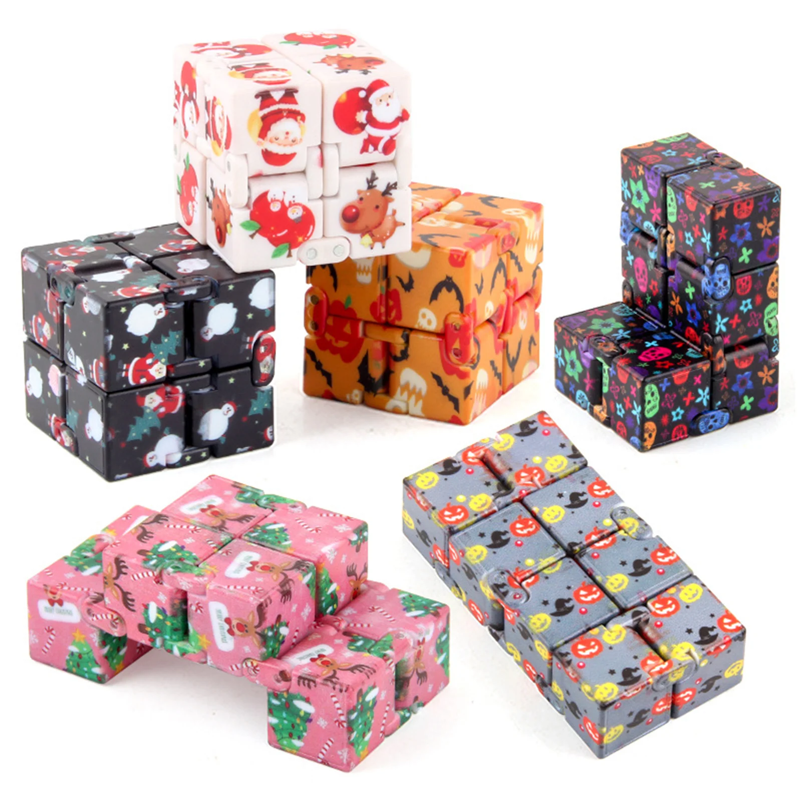 Creative Infinite Cube Anti-stress Fidget Toys Infinity Cube Magic Office Flip Cubic Puzzle Stop Stress Reliever Autism Toy
