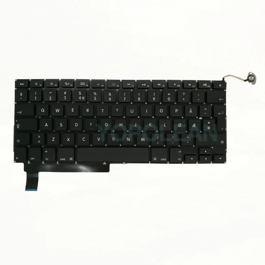 5 шт. норвежская Клавиатура для MacBook Pro, моноблок 1" A1286 2009-2012 лет