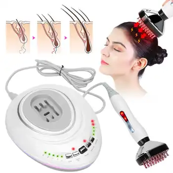 

EMS Micro Current Massage Hair Growth Therapy Machine RF Scalp Head Massager Ultrasonic Face Head Massage Hair Regrowth Machine