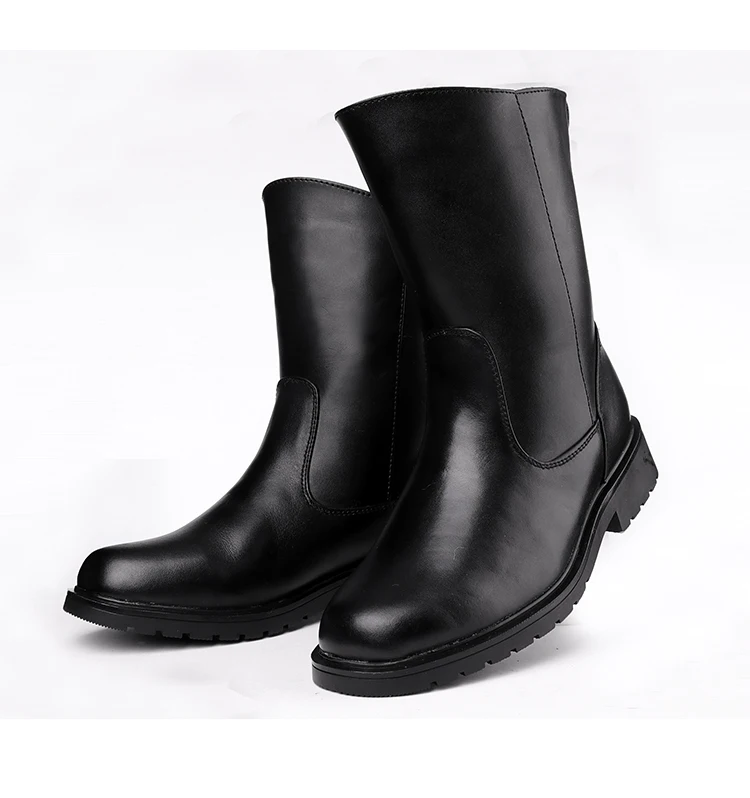 inverno bota preta alta botas masculinas sapatos