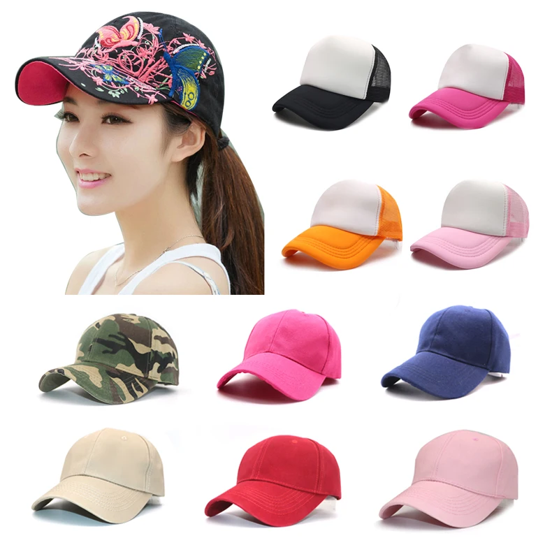 

Fashion Casual Baseball Cap Unisex Caps Snapback Cap Hat Adjustable for Women Men Nylon Fastener Tape Sports Hip Hop Mesh Hats