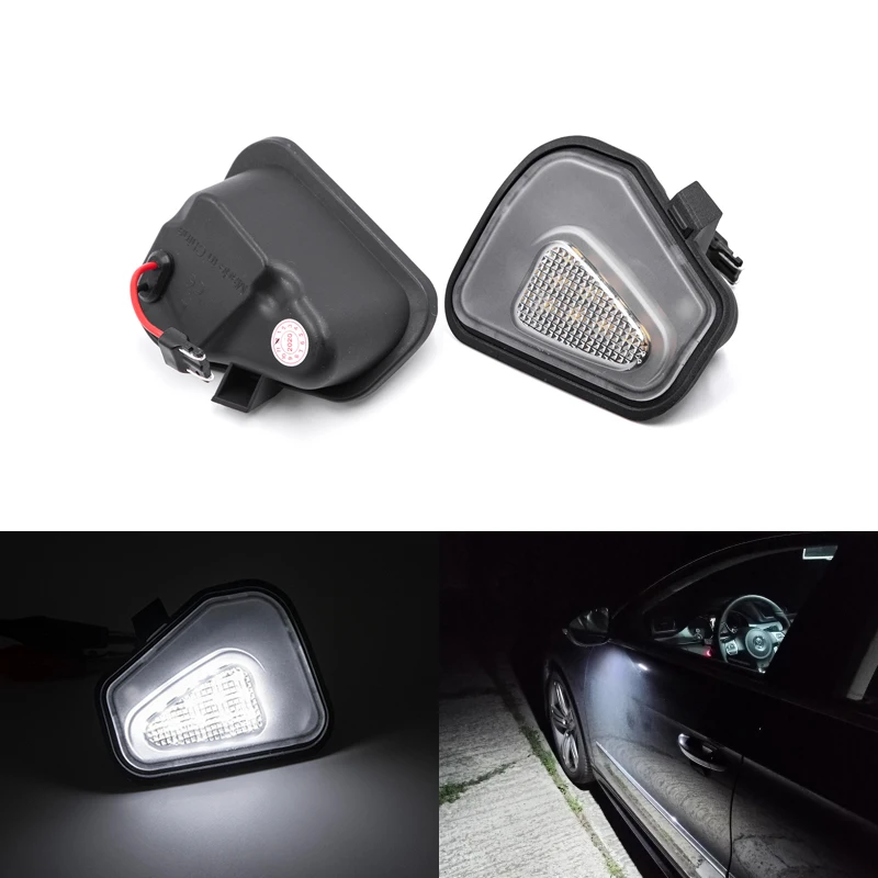 Светодиодные лампы SMD для VW Passat CC B7 Scirocco MK3 Jetta MK6 EOS 2 шт. белый модуль фонарей лужи