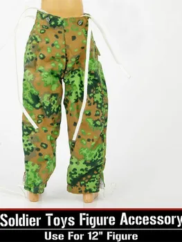 

1/6 Scale Male Soldier Pants Clothes WWII Camouflage Trouser Clothing model Fit for 12" action Figure Body Doll Collectlbles