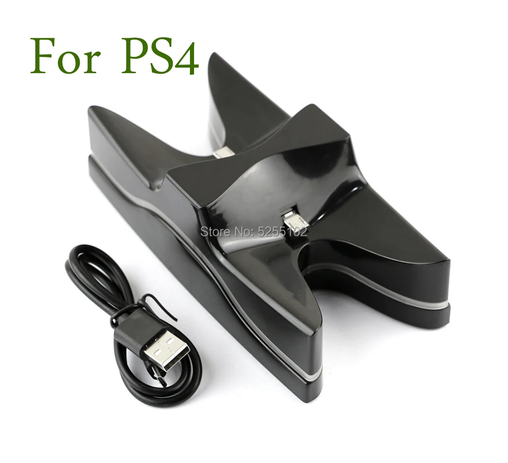 Per Ps4 Dual Charger Con Schermo Di Visualizzazione Dello Stato Di Ricarica Per Controller Playstation 4 / Slim / Pro