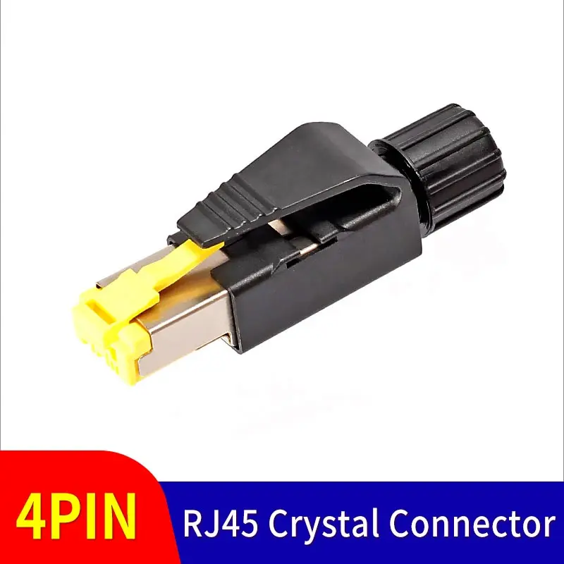 2 шт. 4-контактный коннектор Ethernet RJ45 для промышленной сети управления