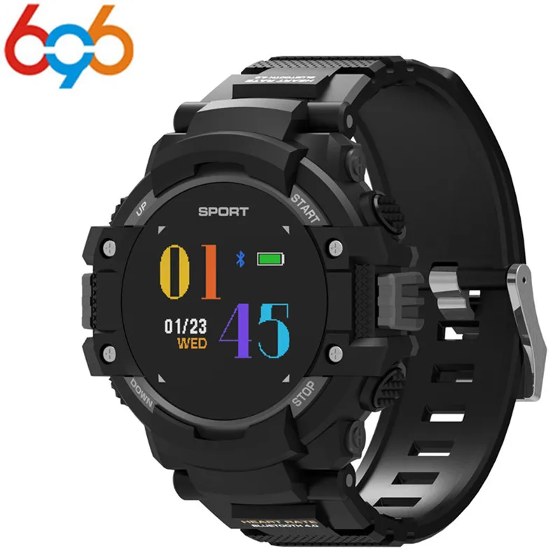 

696 F7 GPS Smart Watch Man Color LCD Realtime Heart Rate Temperature Monitor Multisport Outdoor Sport Fashion Smartwatch