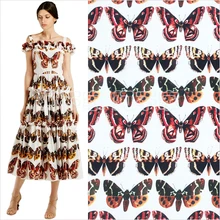 Bazin Riche Getzner Tissus Au Metre весенние и летние ткани с принтом бабочки