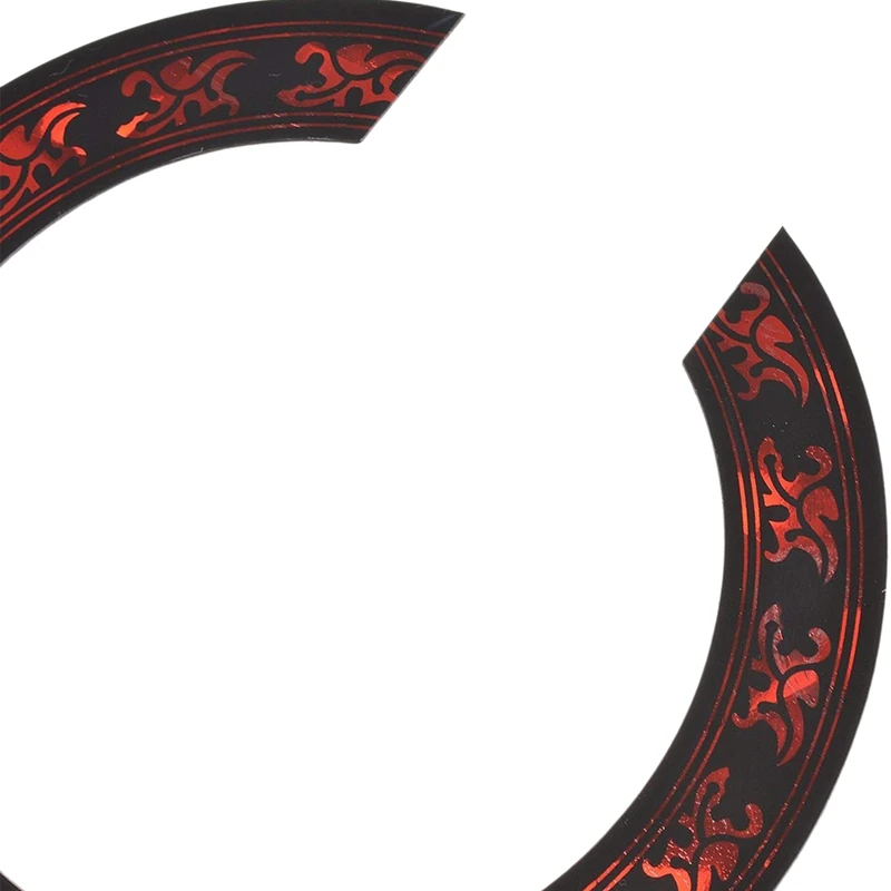 1 шт. Soundhole розетка Наклейка с красным узором для акустической классической запасные части для гитары
